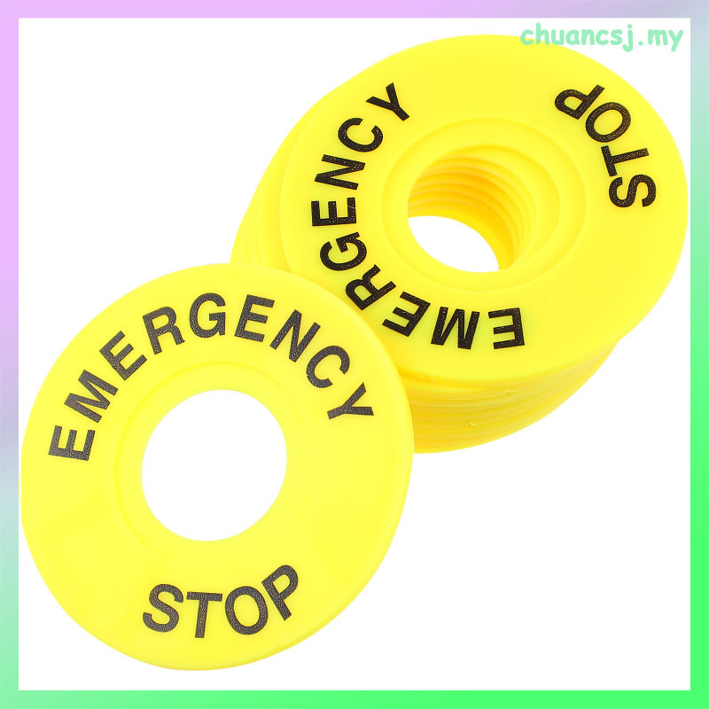 Label Switch Warning Circle Rings Sign for Emergency Wifi Keyboard ...