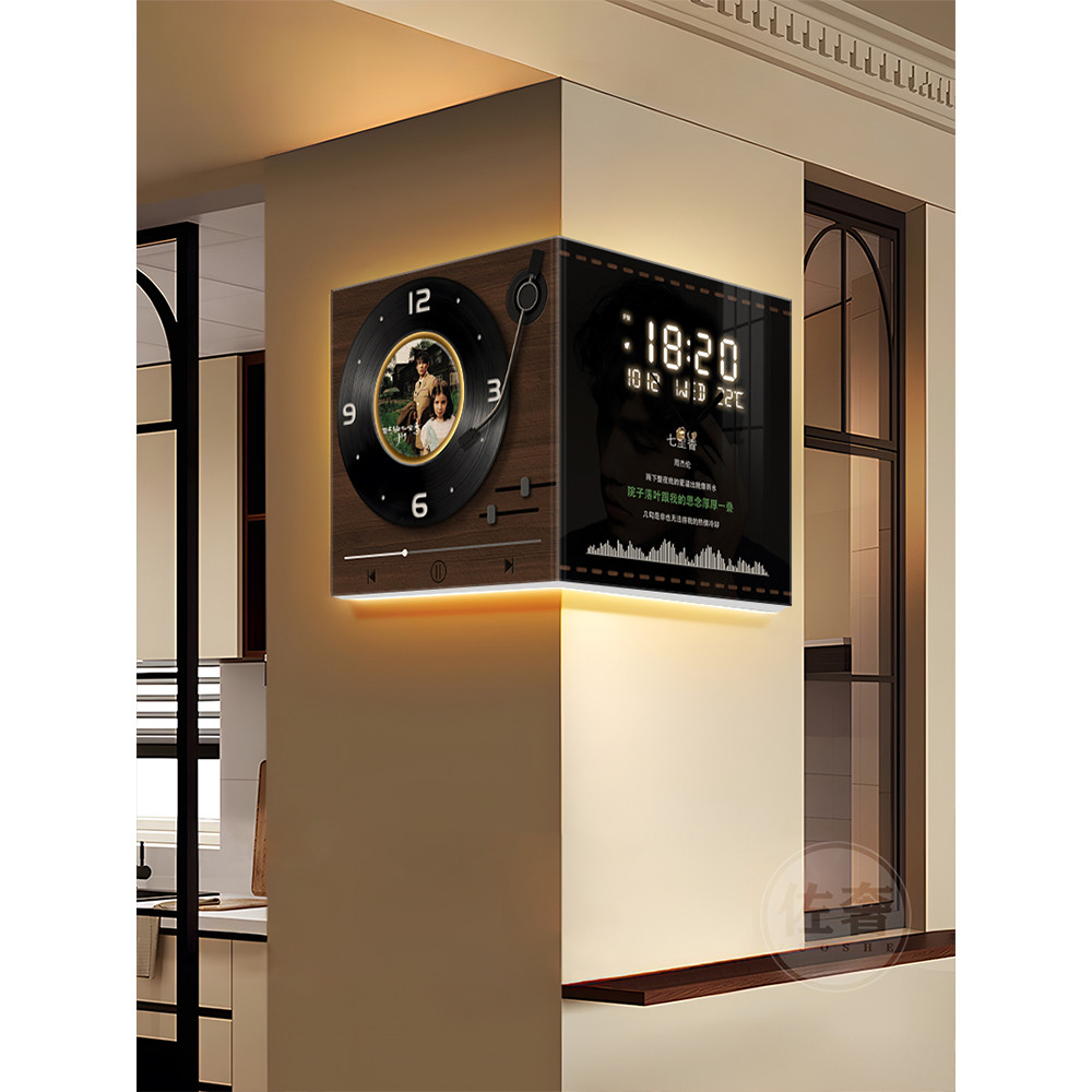 Medieval Style Corner Clock Perpetual Calendar Electronic Clock Record ...