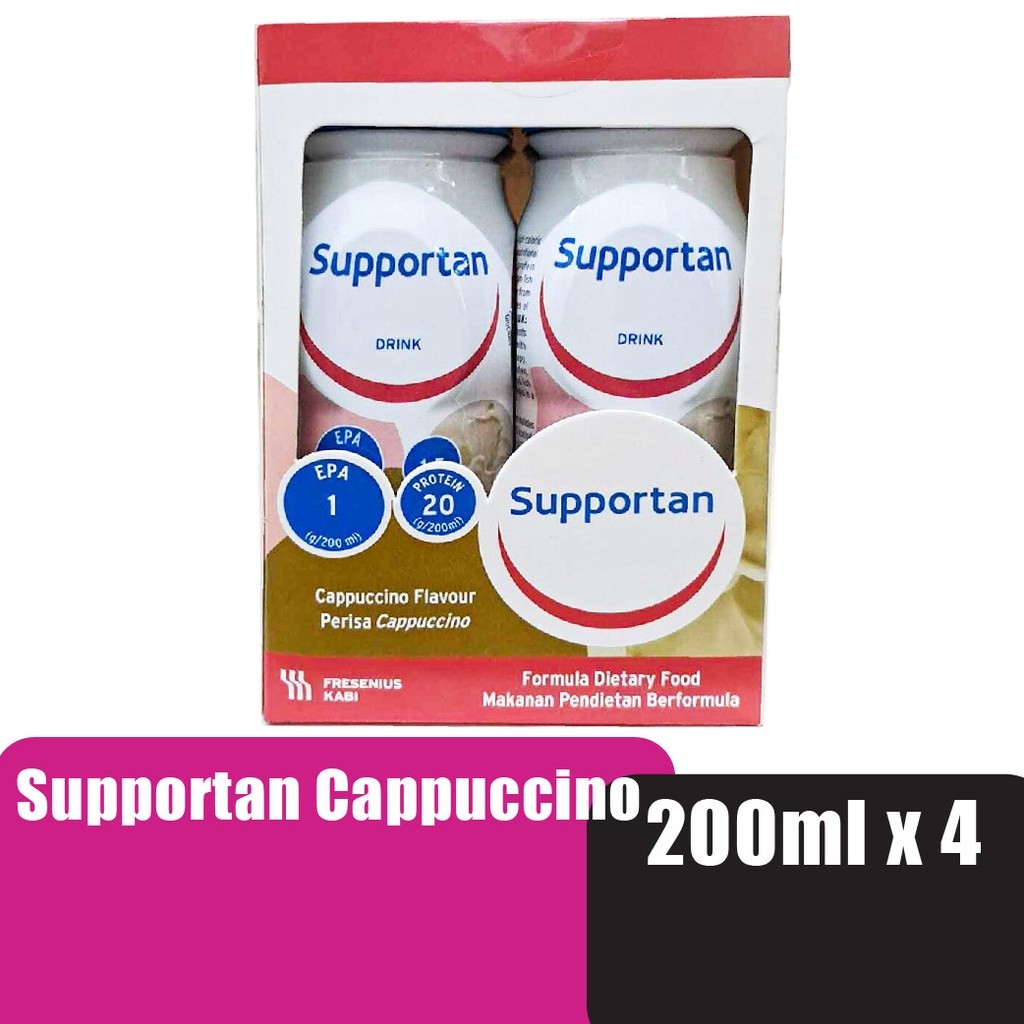 Supportan Cappuccino 4x200ML HMS Healthstore | Shopee Malaysia