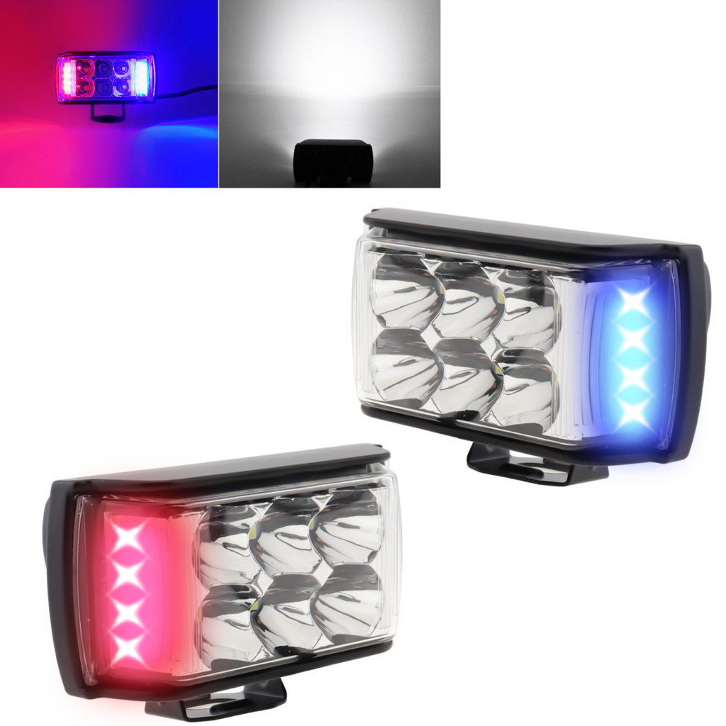 2 pcs 3.2 inch 3 Modes LED Spotlight for Motorcycle off-road UTV ATV ...