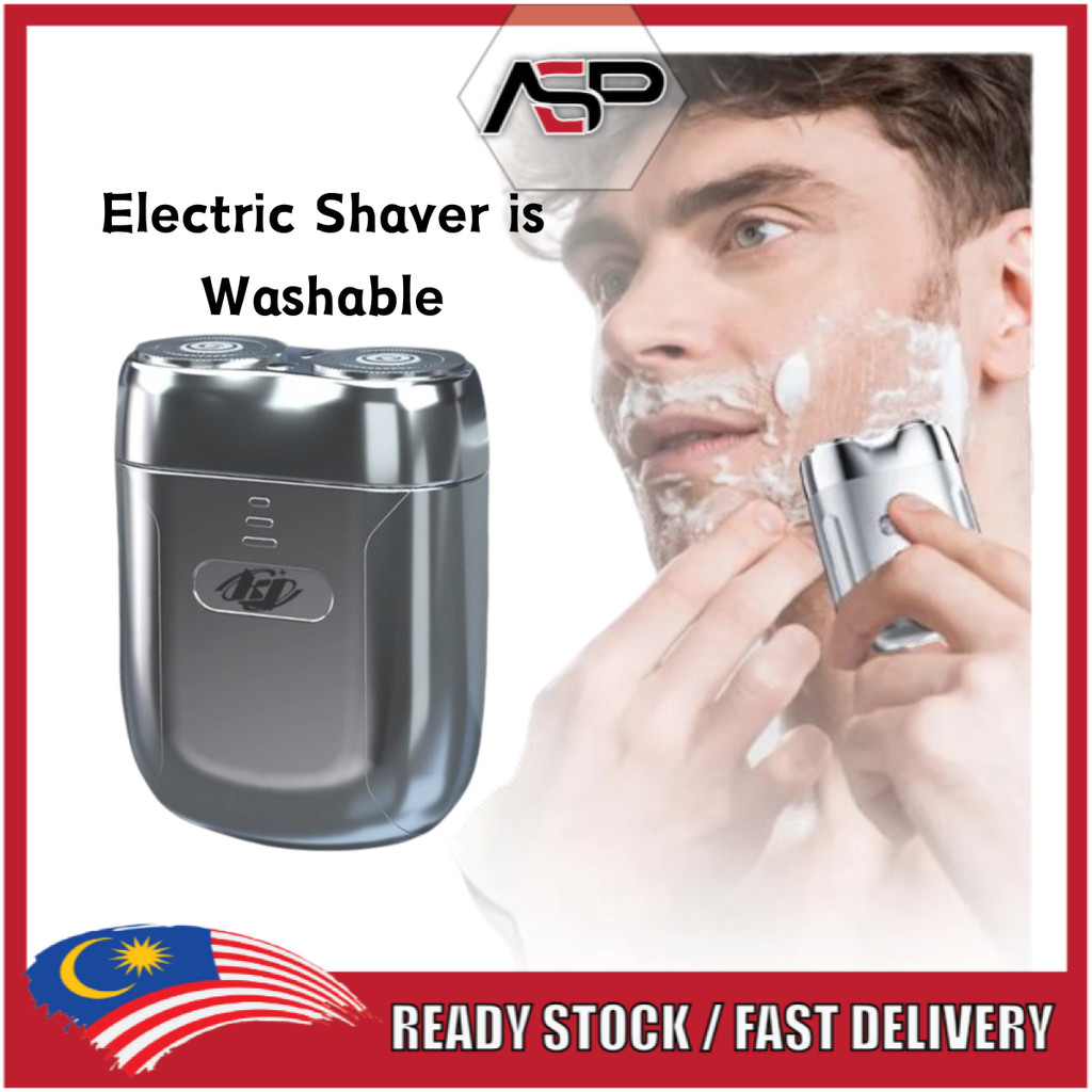 ASP Portable Electric Shaver Washable Electric Razor Rechargeable ...