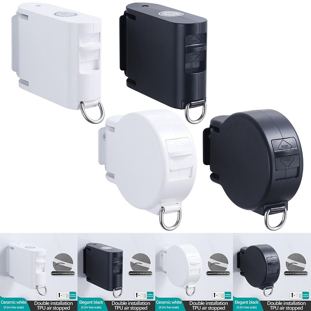 [uguuiya] 4.2M Retractable Clothesline Wall-mounted Indoor Washing ...