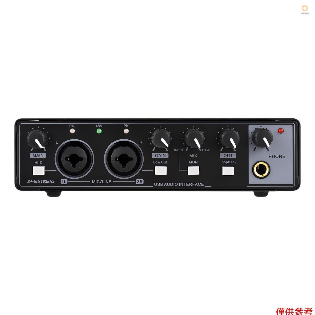 Professional Recording Microphone Audio Interface DC 5V Type-C USB and ...