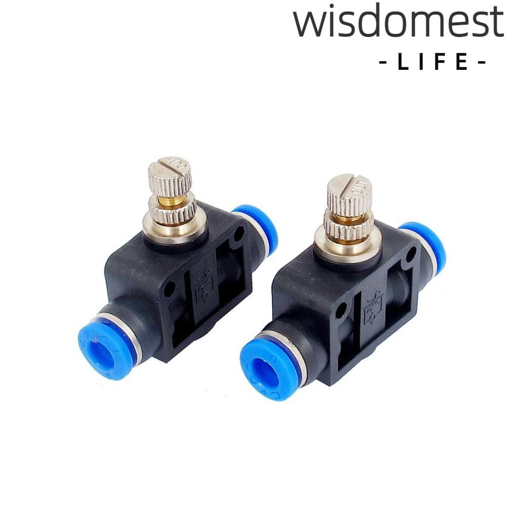 WISDOMEST1 2Pcs Tube Flow Valve, Pneumatic Metal Speed Control Valve ...