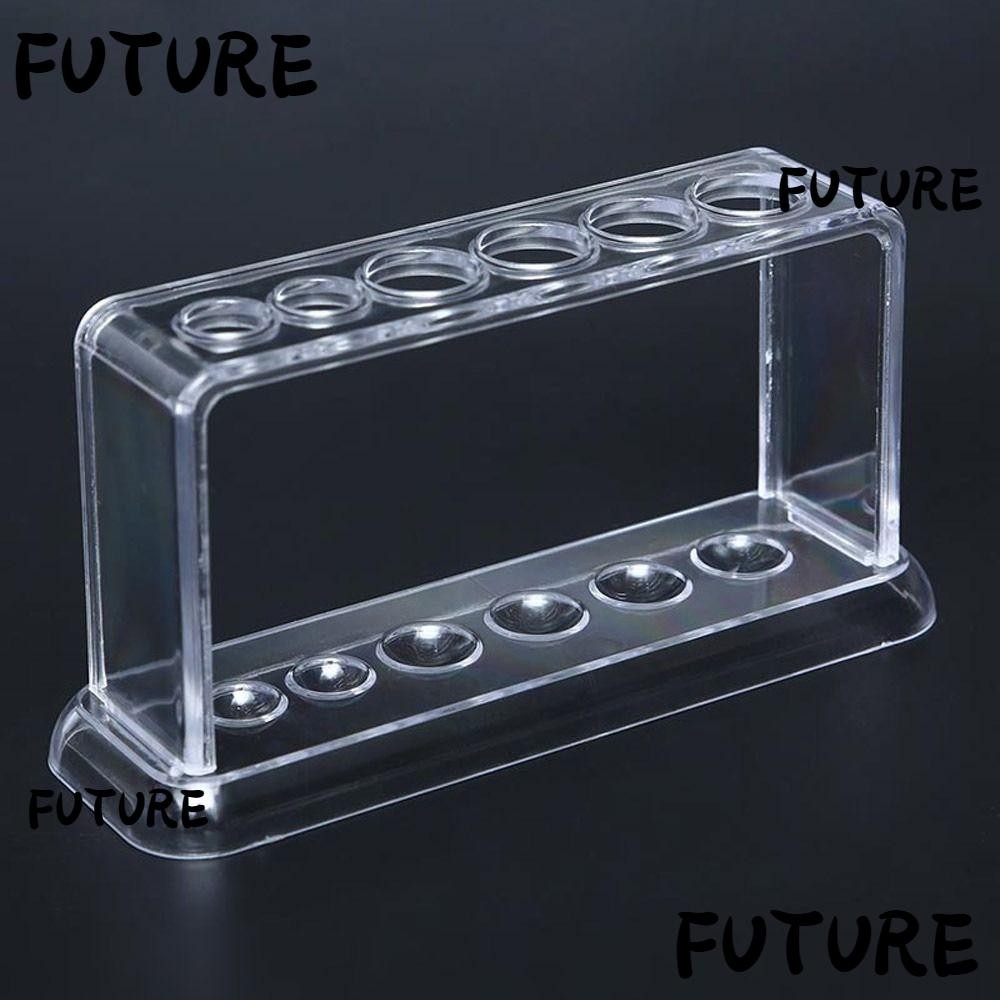 PATIKIL 6-Hole Acrylic Test Tube Rack - 22mm Round Hole Holder