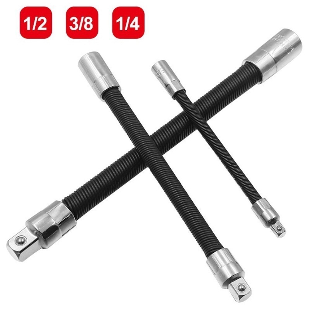 [TWILIGHT] 1/4 3/8 1/2 Driver Flexible Long Socket Extension Rod ...