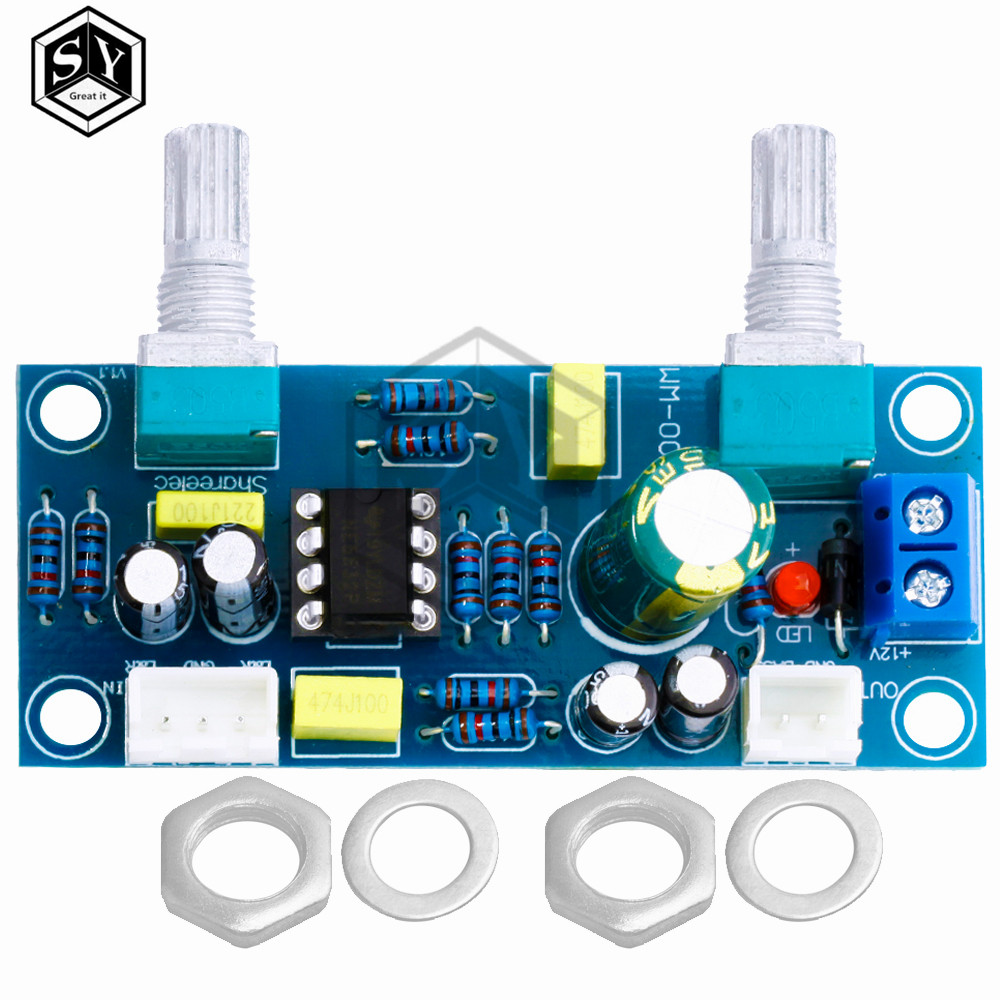 NE5532 Single Supply Low-Pass Filter Board DC 12v-25v 22Hz-300Hz ...
