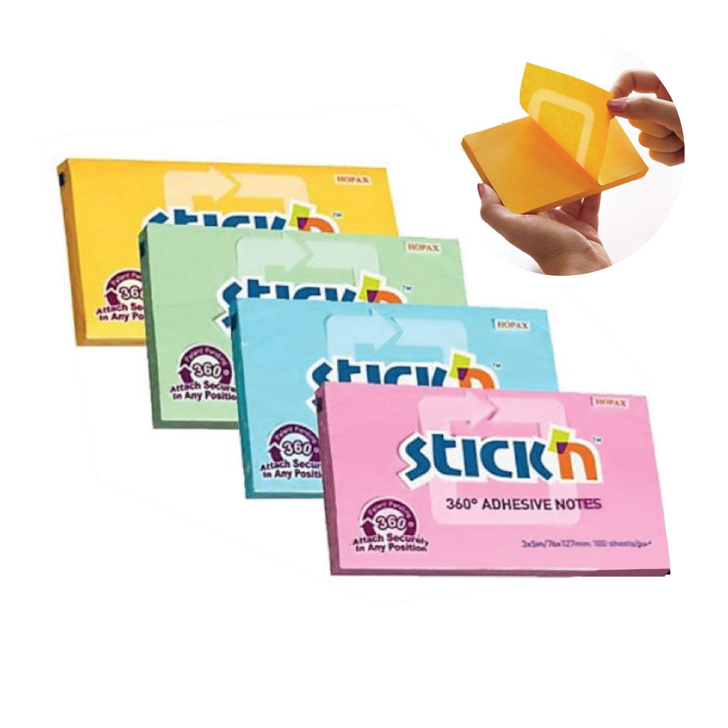 Hopax 3x5in 360 Adhesive Notes | Shopee Malaysia