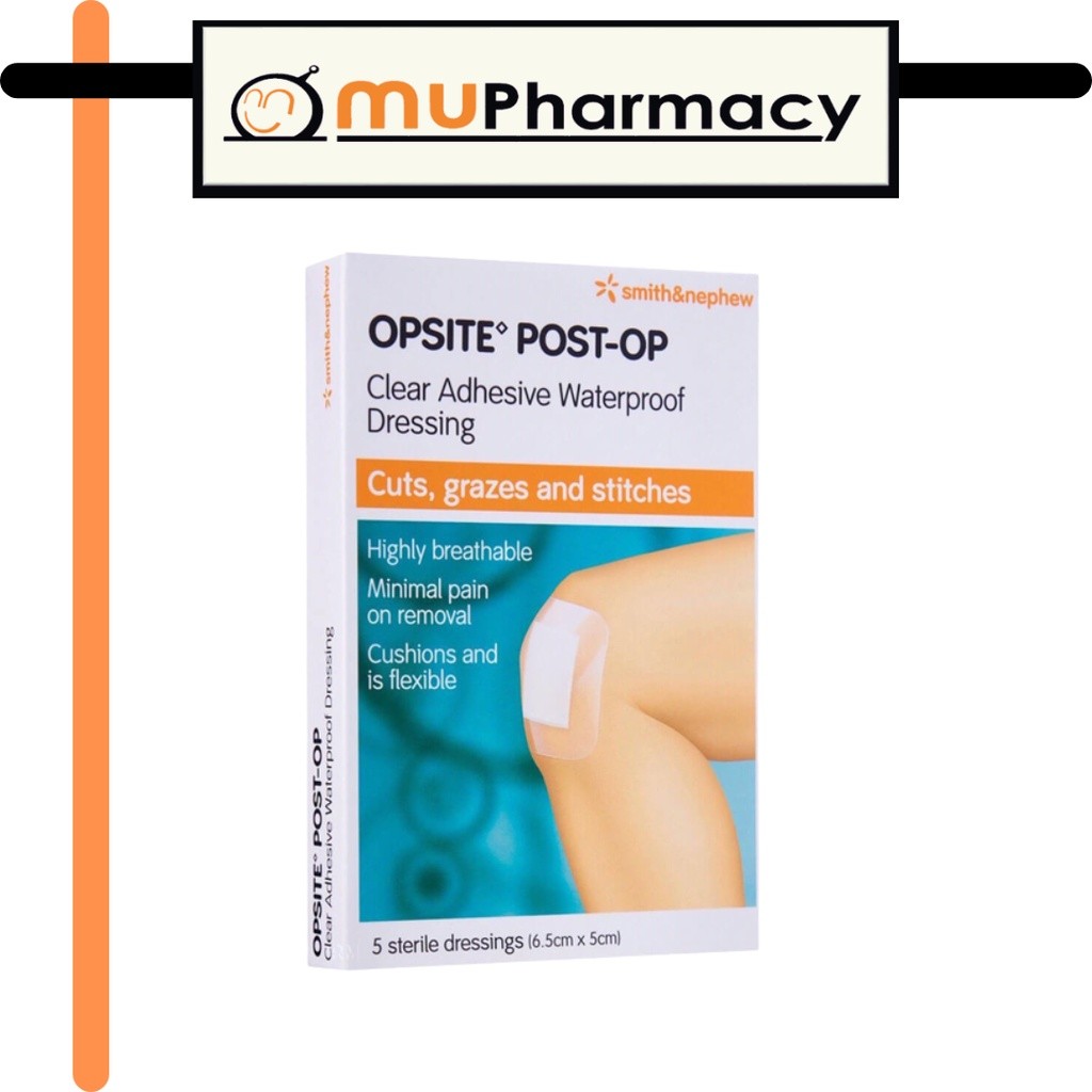 Smith&Nephew Opsite Post-Op 6.5X5CM BOX OF 5'S FOC 1 PCS/ Opsite Post ...