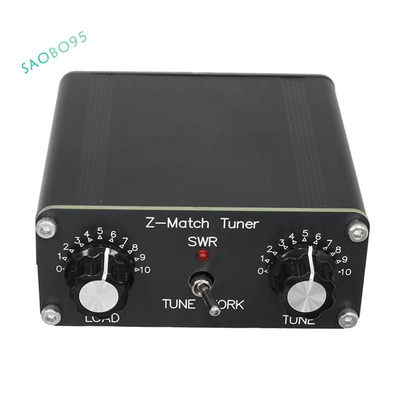 Tuner D'antenne Manuel Z-Match 3-28 MHz Pour Radio HAM - Aluminium, Puissance 5W/10W, Impédance 25-2500 Ohms