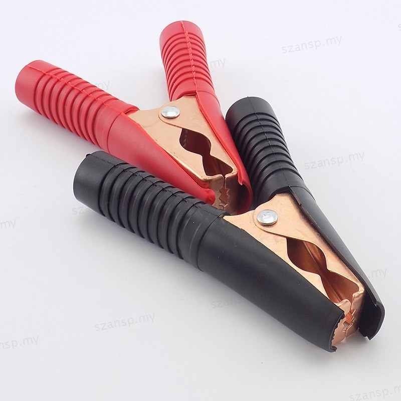 2pcs 100A Handle Electric Alligator Clips 92mm Crocodile Adapter ...