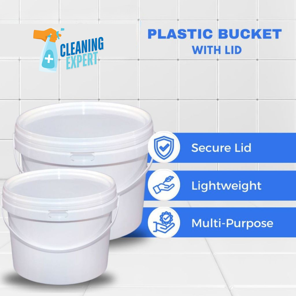 Multipurpose Plastic Bucket White Storage Packaging With Lid pp Barrel ...