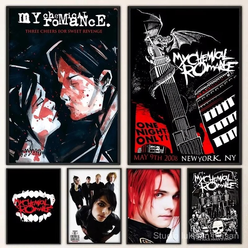 My Chemical Romance Rock Band Poster Prints Poster Wall Painting ...