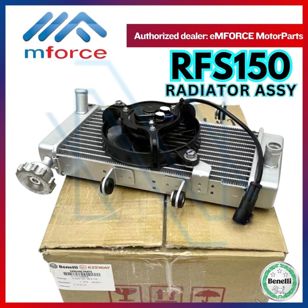 BENELLI RFS150i RFS 150 RADIATOR ASSY COMP WITH FAN WATER COOLANT TANK ...