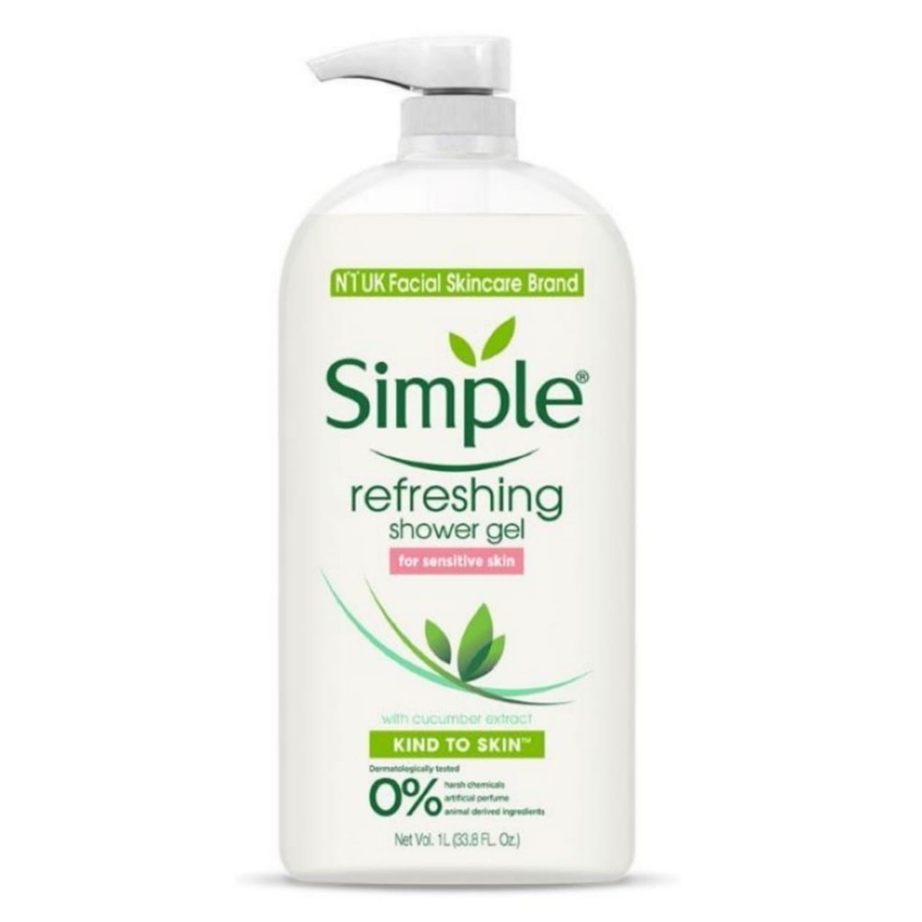 SIMPLE REFRESHING SHOWER GEL 1L (EXP:04/2025) | Shopee Malaysia