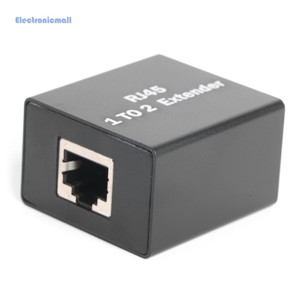 C# 1 To 2 Way RJ45 Female Splitter Ethernet Network Adapter Extender ...