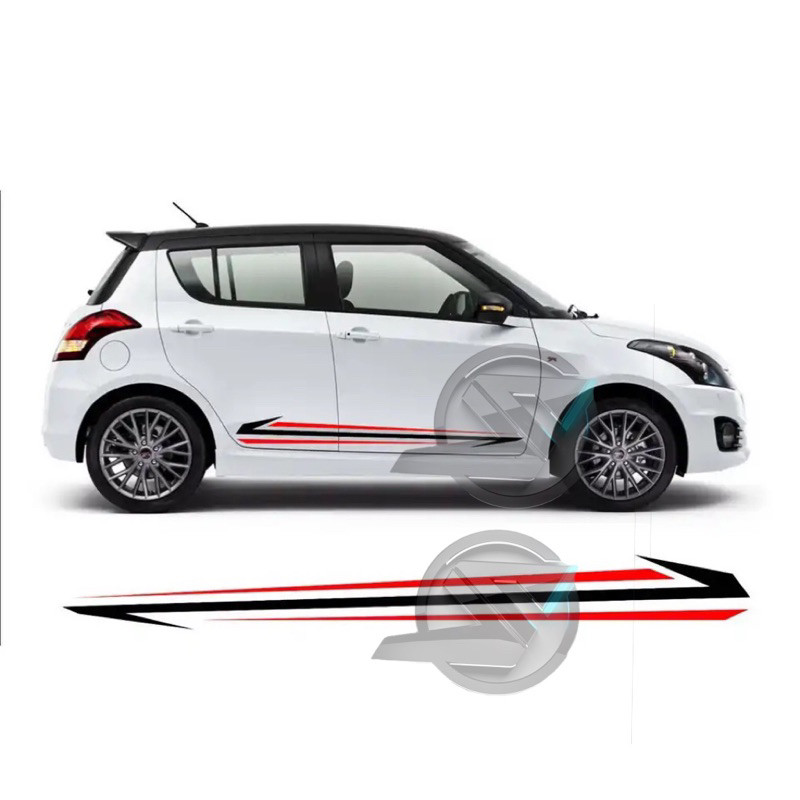 (Ready Stock) S1157# 2pcs SUZUKI SWIFT SPORT Side Car Body Sticker ...