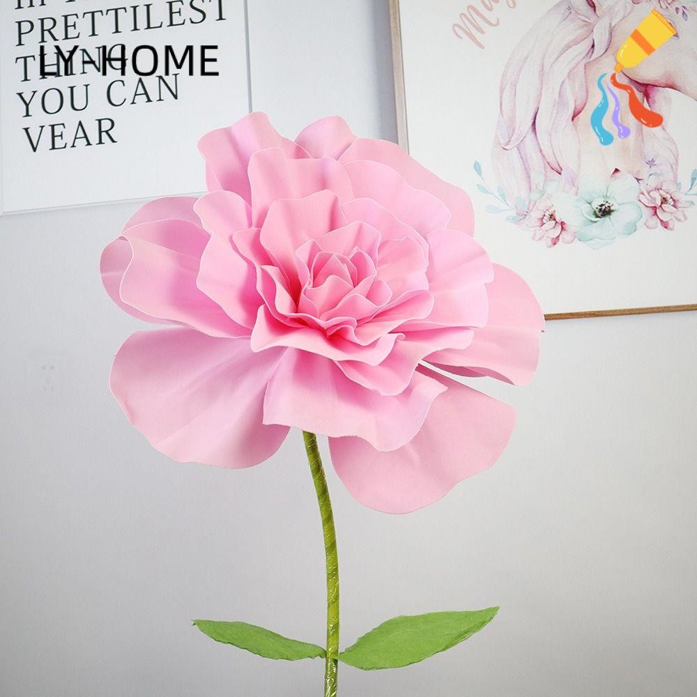 LY-HOME Artificial Rose Flower, 50cm Photo Props Large-scale PE Rose ...