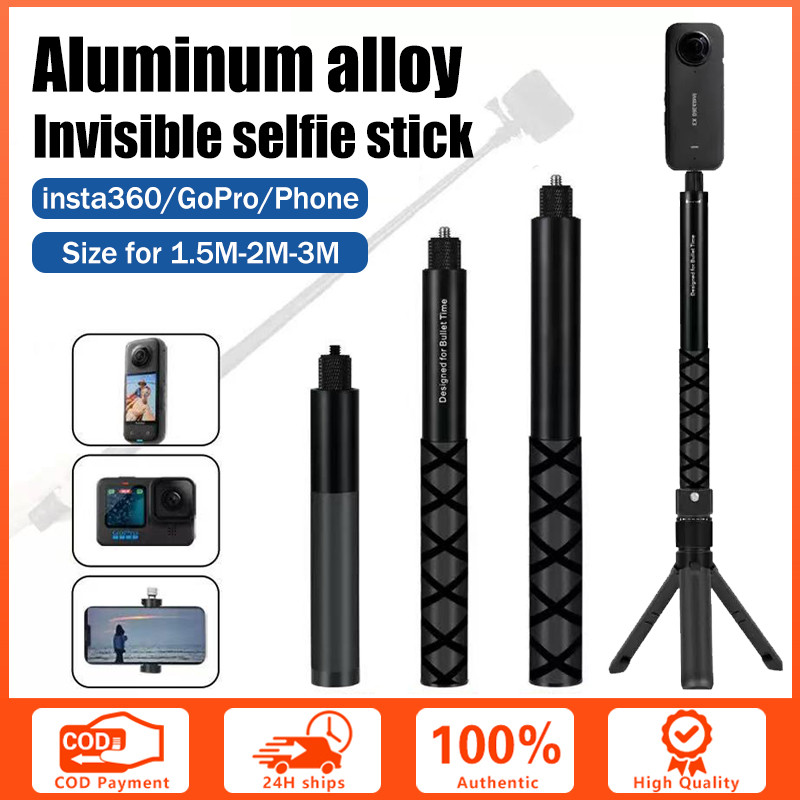 Bullet Time Handle For Insta360 X5 X4, Invisible 360 Degree Rotatable Handle For Insta360 X5, X4, Insta 360 X4 Air Action Cameras