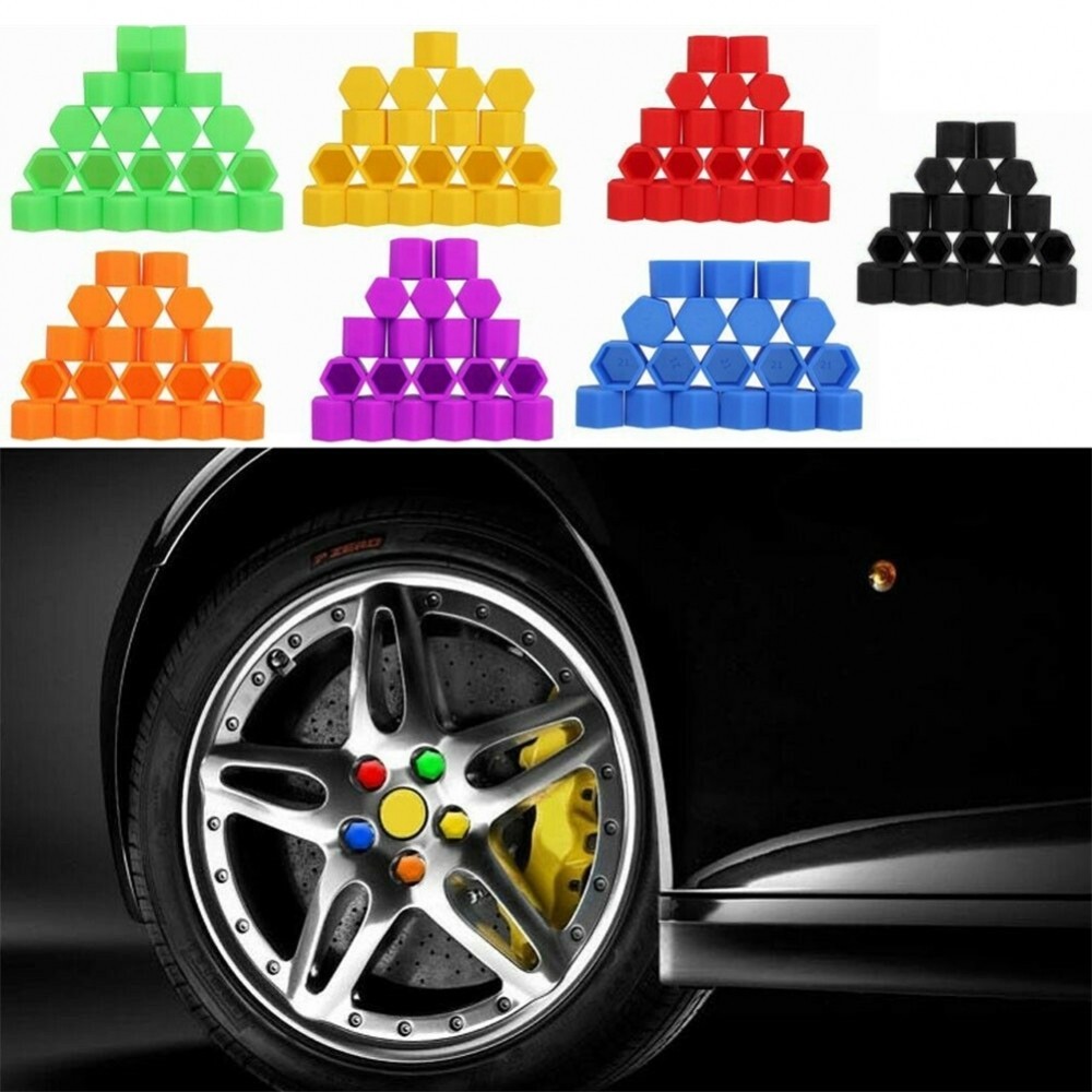 20PCS 17mm Silicone Lug Nut Dust Covers – Wheel Hub Cap Protector Set