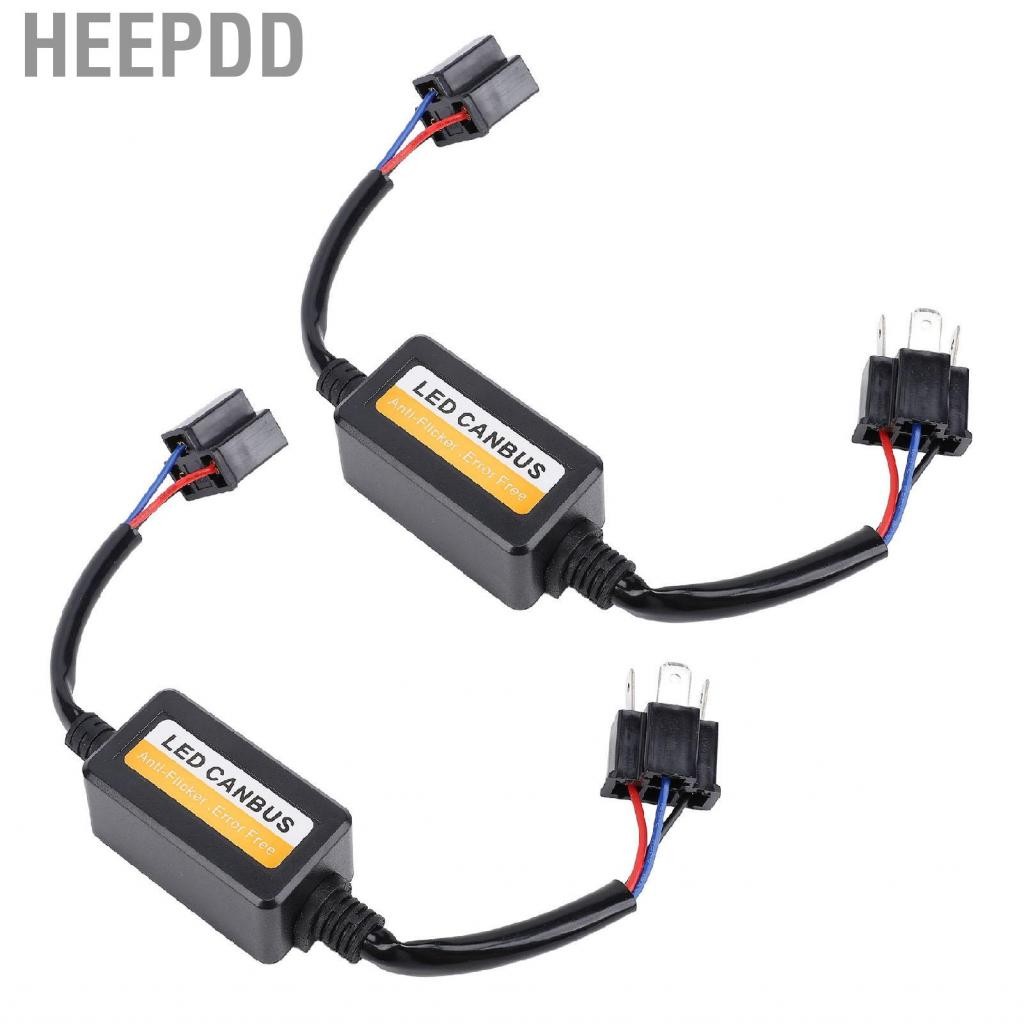 HEEPDD Akozon 2pcs H4 LED CANbus Decoder Anti Flicker Resistor Plug and ...