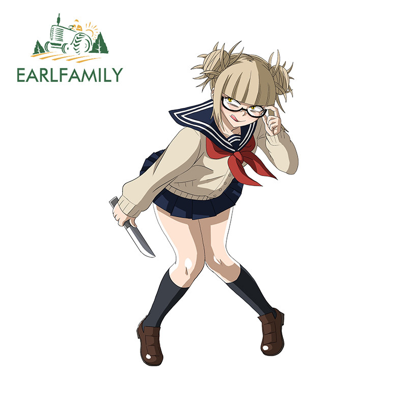 EARLFAMILY 13cm x 7.6cm Himiko Toga Glasses Girl Car Stickers Funny ...