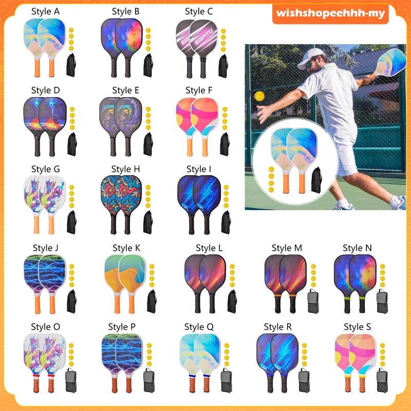 [WishshopeehhhMY] Pickleball Racket, Including 2 Rackets And 4 Balls ...