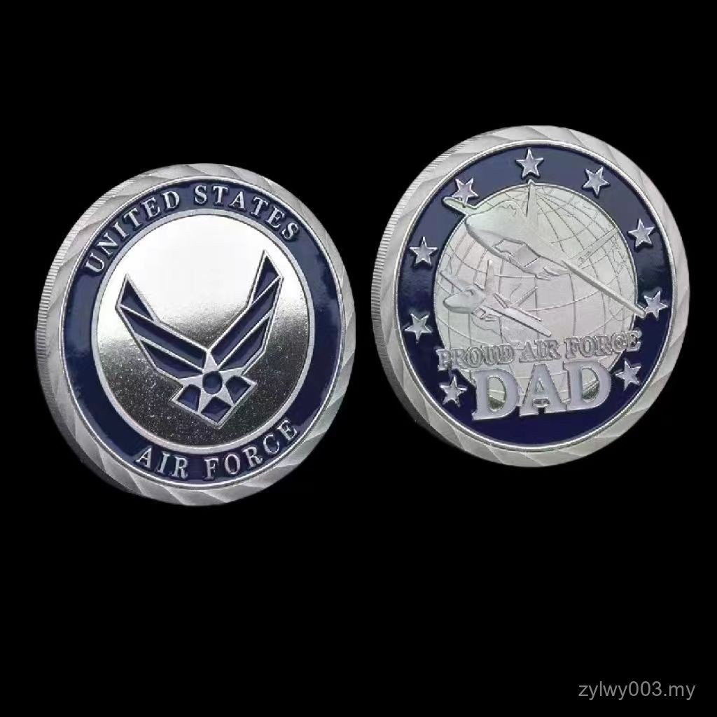 Foreign Trade Commemorative Coins Air Force Paint Metal Commemorative ...