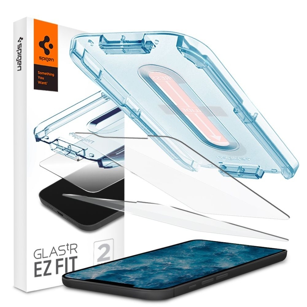 Spigen Glas.tR EZ Fit – Vetro Temperato Per IPhone 12 Pro Max (2 Pezzi), 9H, Con Vassoio Di Installazione, Cristallino E Compatibile