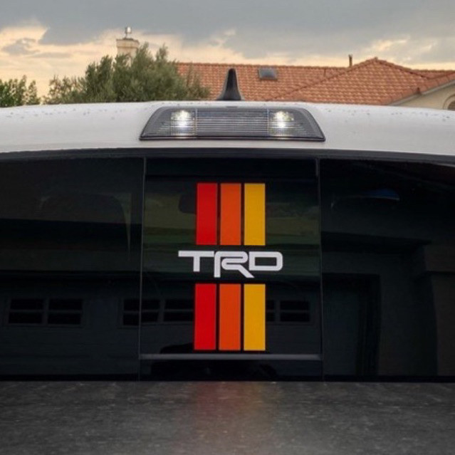 [Ready Stock]K504# TRD • TOYOTA • TACO Rear Screen Vinyl Decal Stickers ...