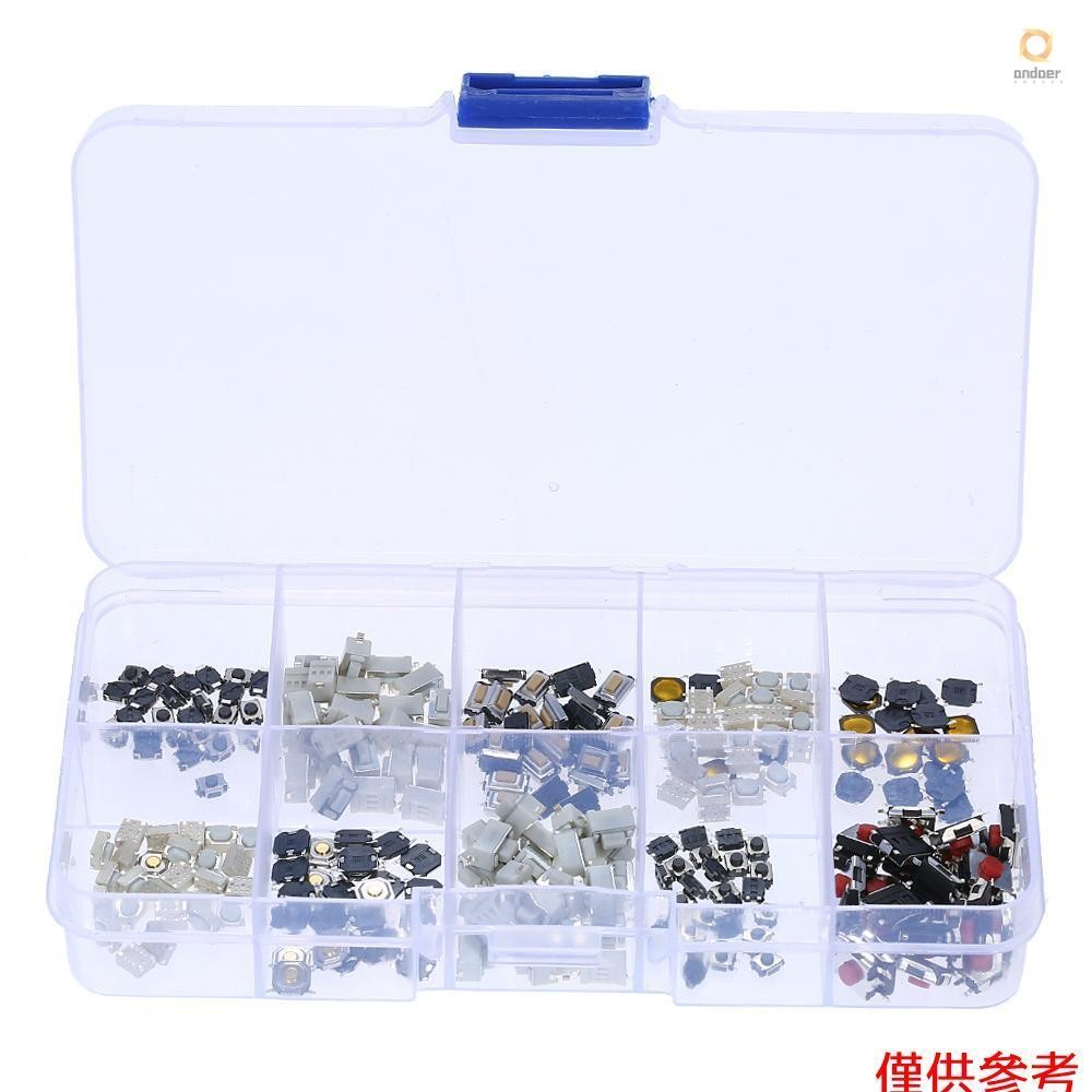 250pcs 10 Value Tactile Push Button Switch Micro Momentary Tact ...