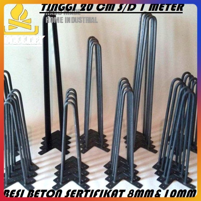 Iron TABLE LEGS/TABLE LEGS HAIRPIN LEGS INDUSTRIAL TABLE LEGS - 8 mm