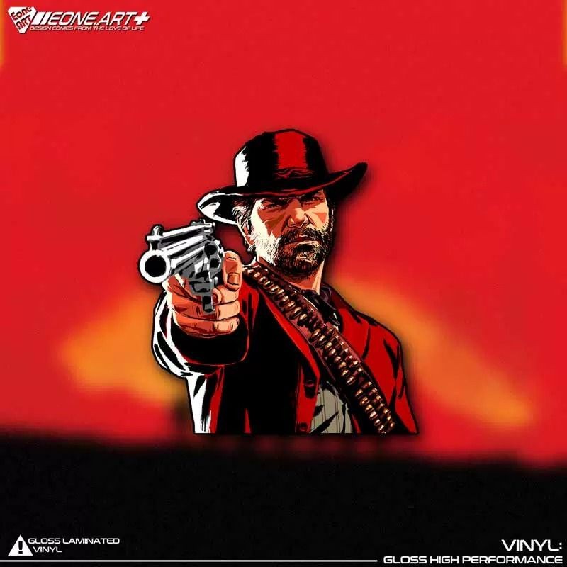 Reflective car sticker RDR2 Dartback 2 Dutch John Micassetti Abigail ...