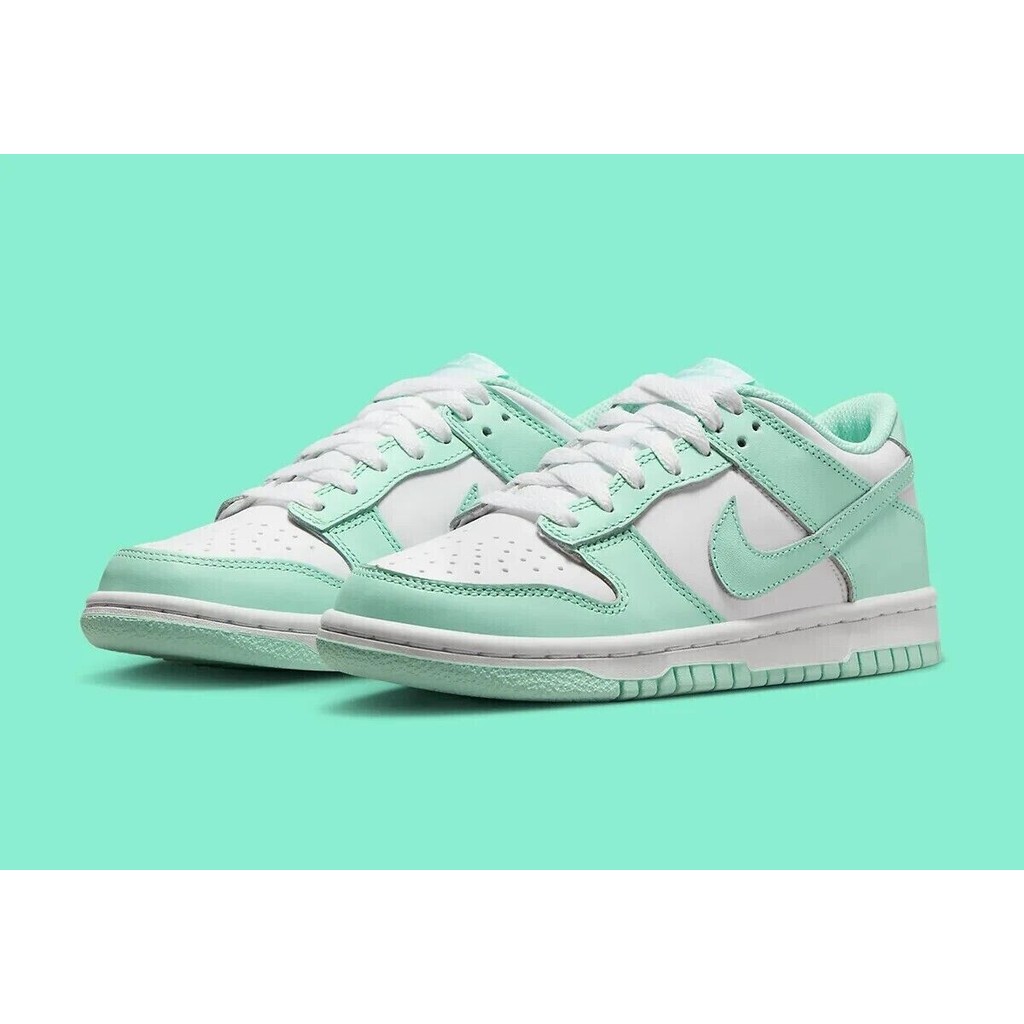 White Mint Foam Dunks