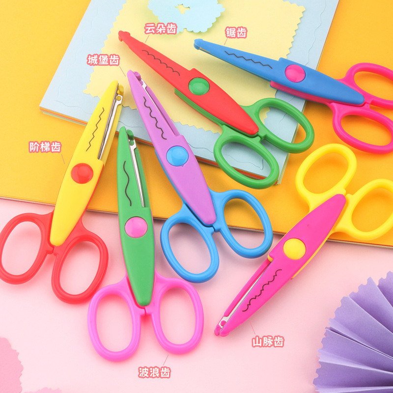 Children Lace Scissors Handmade DIY Art Safety Paper-Cutting Tool SG132 ...