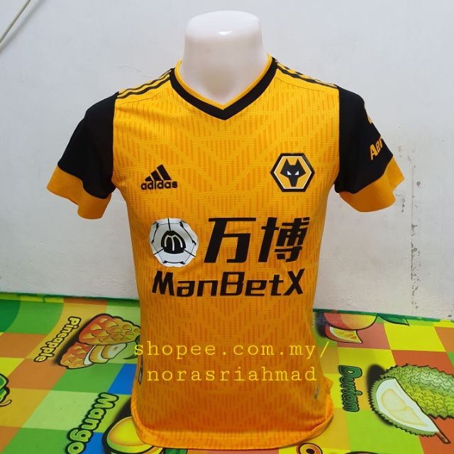 Wolverhampton Wolves Home 2020/21 Player Issue | Shopee Malaysia