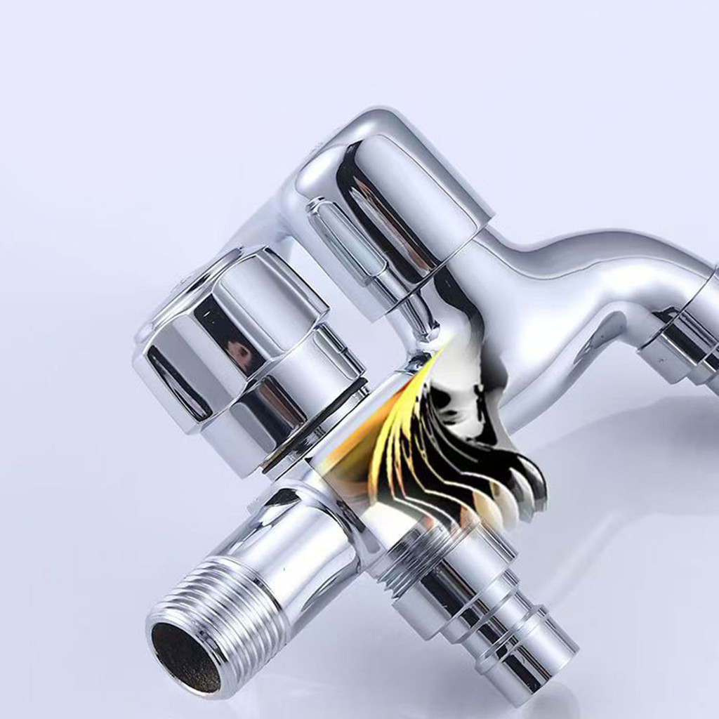 Multi-Purpose Faucet Pool Spout 2-Way Double Tap Washing Machine ...