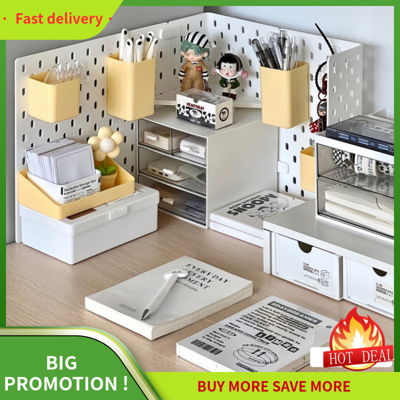 Student Dormitory Desk Corner Storage Rack Storage Hole Board Display ...