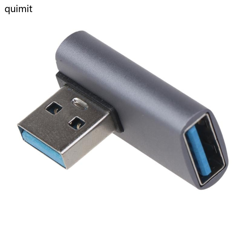 QUIM 90 Degree USB 3 0 Right Angle A Male to USB 3 0 Female Adapter ...