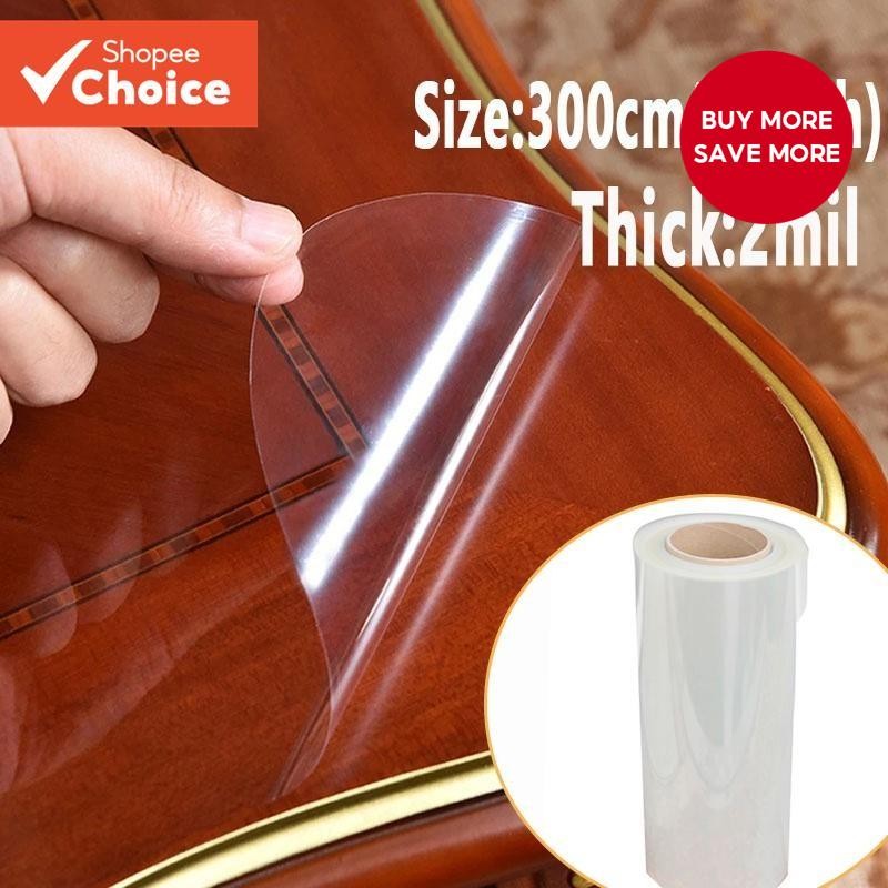 【Length 300cm】Self-adhesive Transparent Furniture Protective Film For ...