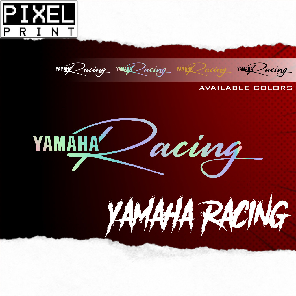 YAMAHA RACING Stickers for Motorcycle Design Vinyl Sticker Waterproof ...
