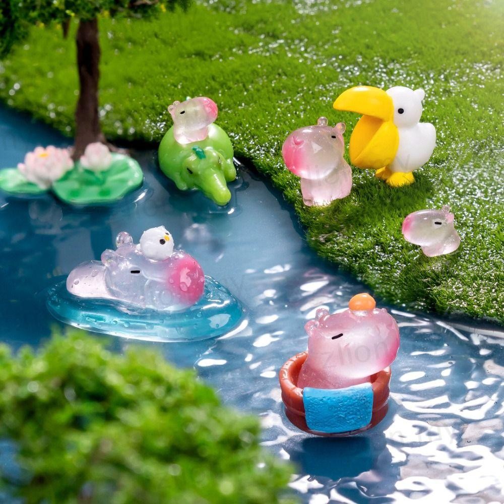 Mini Figurines Capybara en Résine, Figurines de Capybara
