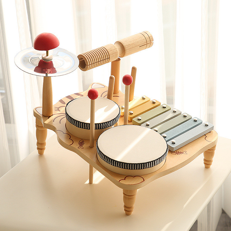 [Knock-Resistant Not Easy to Oxidize] Wooden Orff Music Percussion ...