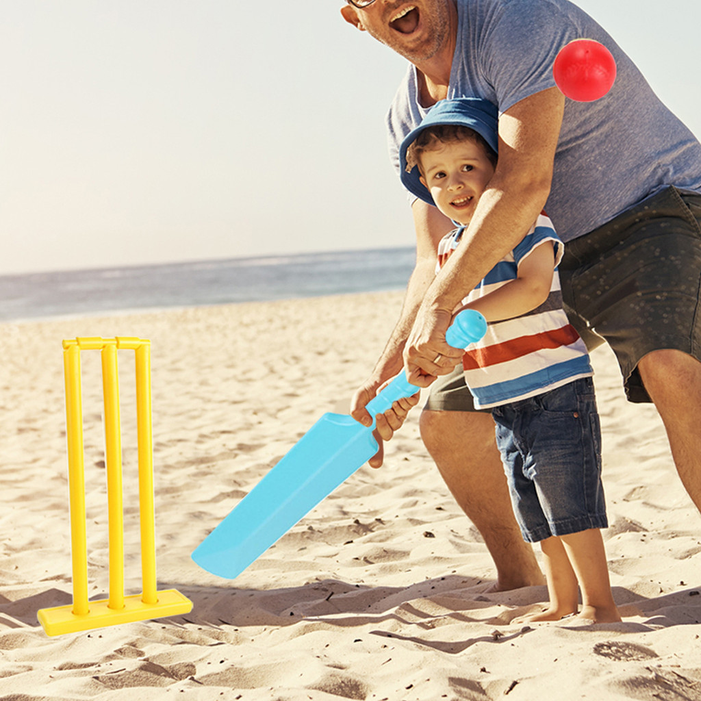 WAN- Kids Cricket Set for Beginners Complete Bat Stumps Ball Kit ...