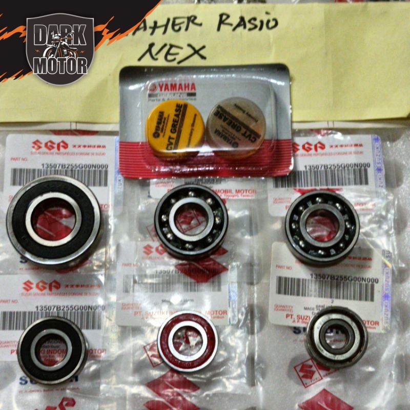 Suzuki NEX axle ratio lava Bearing original + 6 fats | Shopee Malaysia