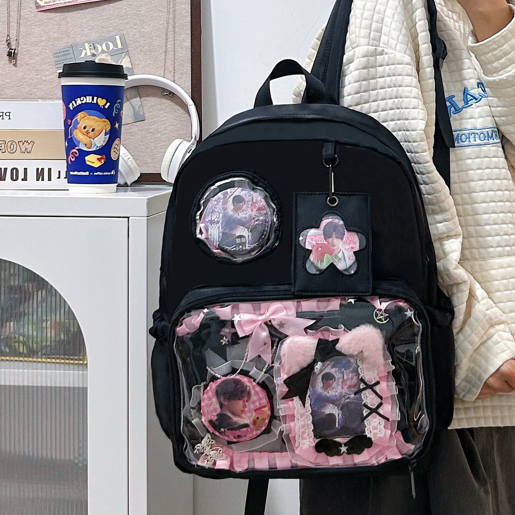 Backpack for Girls Fresh Style Ita Bag Transparent Ita Backpack ...