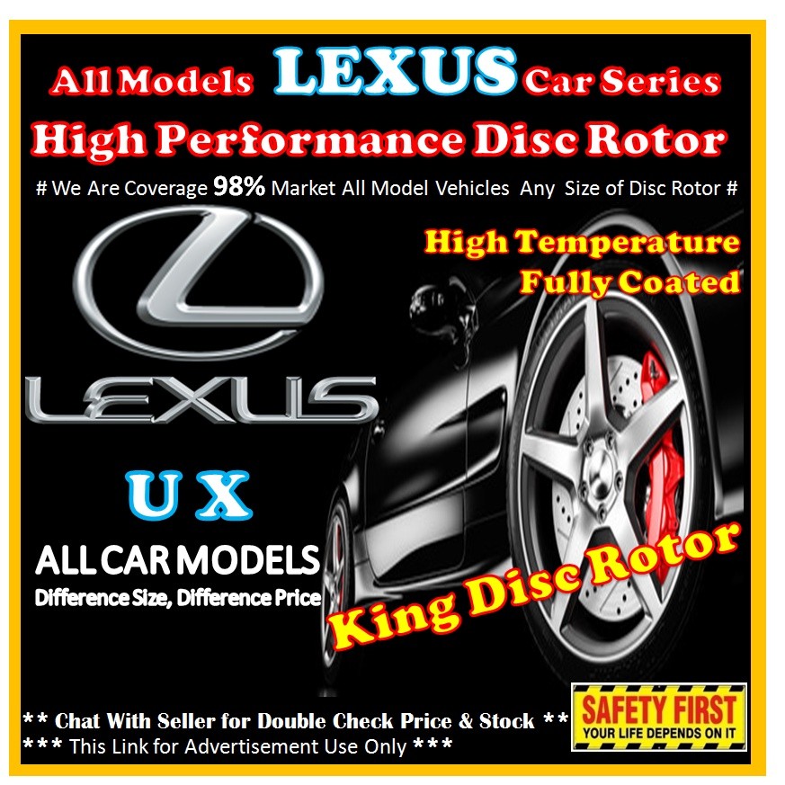 LEXUS UX Disc Rotor High Performance Drilled or Slotted High ...