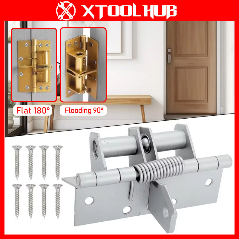 Automatic Door Closer Aluminum Alloy Self Closing Spring Hinge Heavy ...