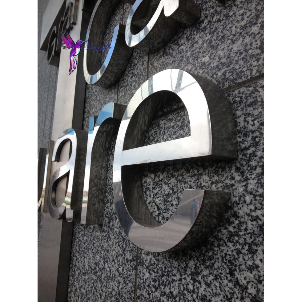 Custom Stainless Embossed Letters logo and Stainless Embossed Letter ...