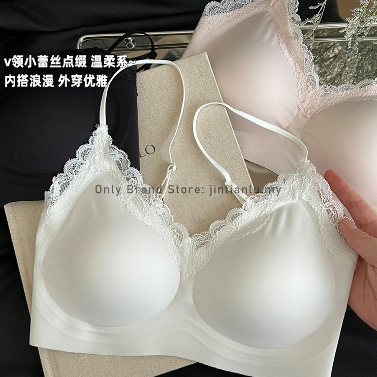 Premium Quality U-bras Soft Lace Series Seamless Bra, Women's Thin ...
